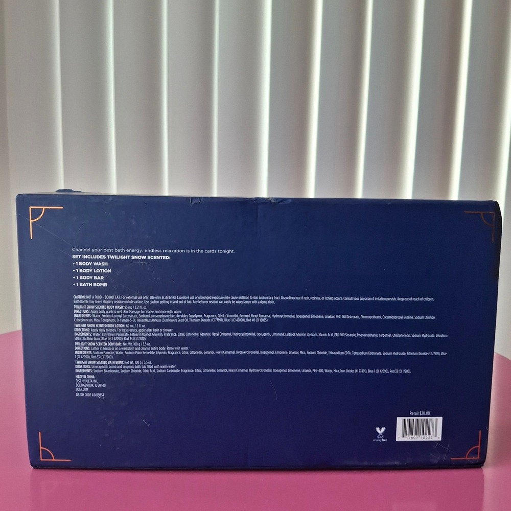 Ulta Beauty Midnight Moments 4 Piece Bath Gift Set Box Body Wash Lotion Soap - Picture 4 of 8